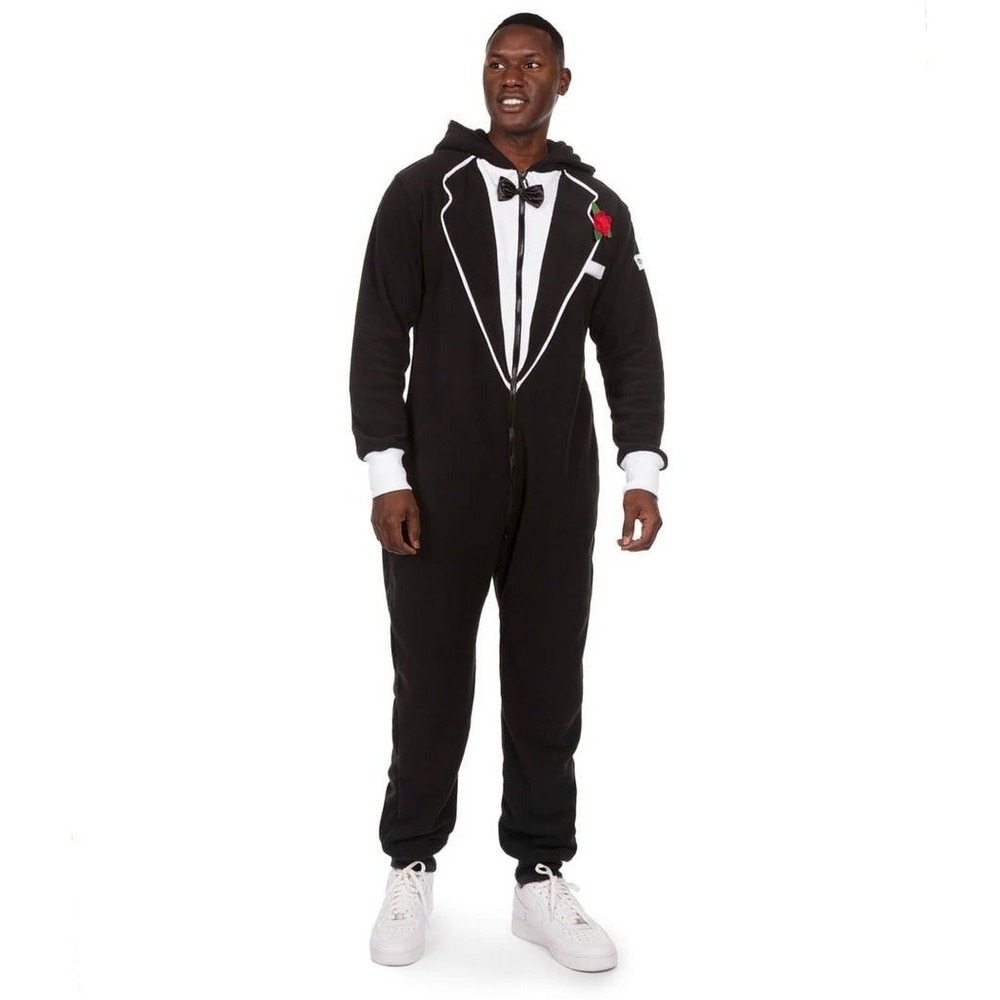 Tipsy Elves Mens Tuxedo Jumpsuit Costume Small
